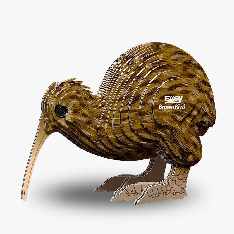 Brown Kiwi 3D Cardboard Model Kit Eugy - BIG FRENCHIES