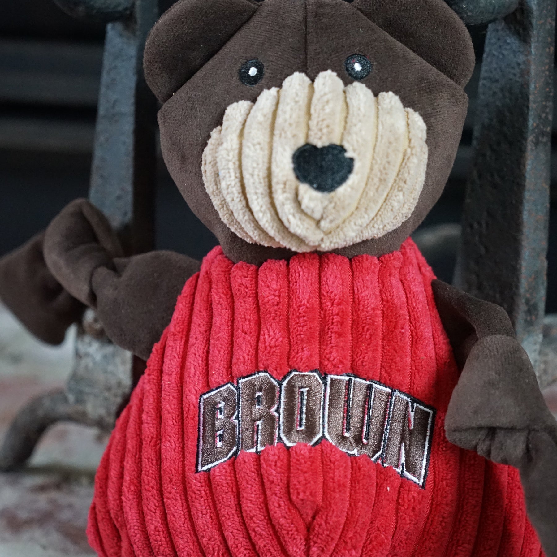 NCAA Brown University, Bruno the Bear Knottie® Plush Dog Toy - BIG FRENCHIES