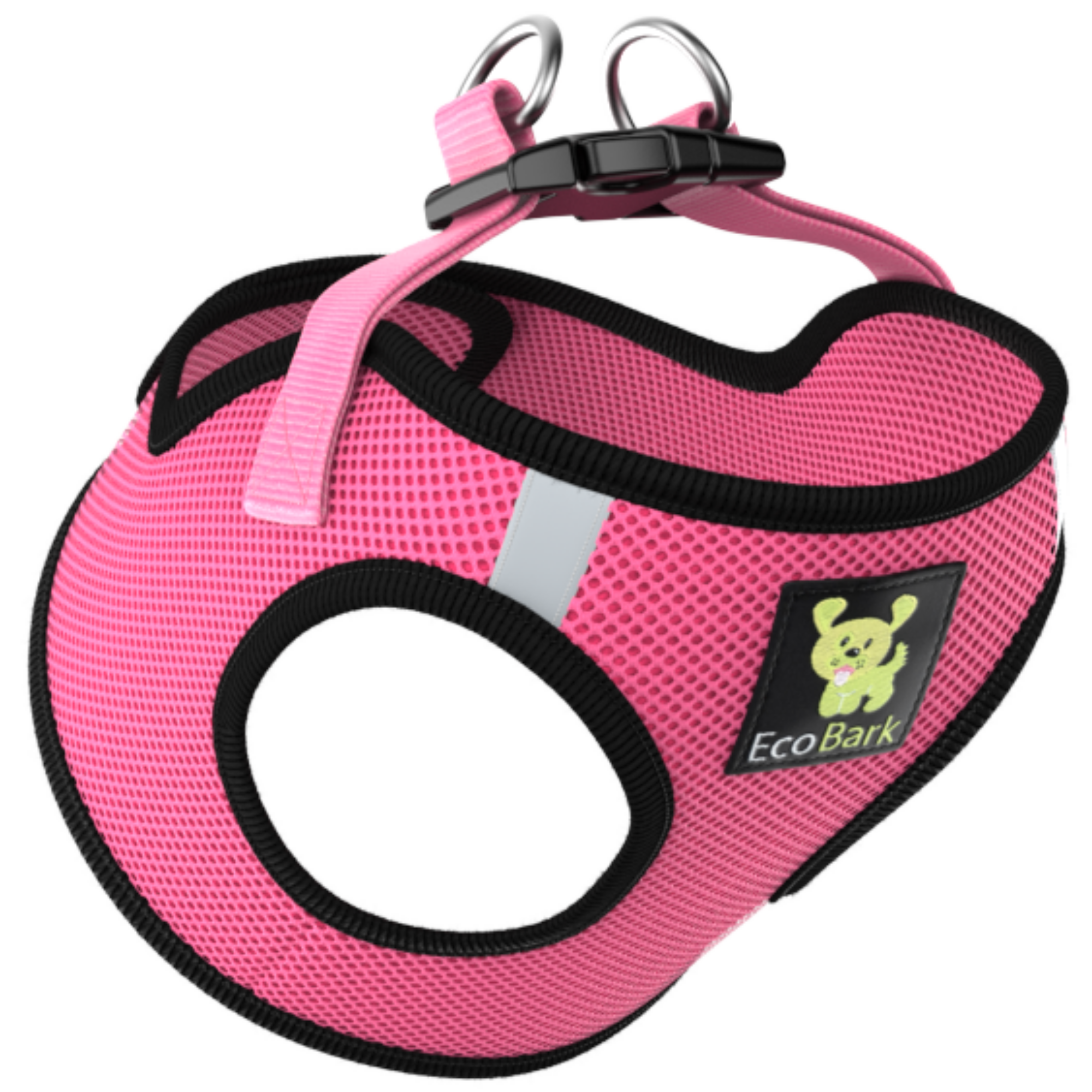 Teal Step In Dog Harness - Rapid Fastener Reflective Soft Mesh Vest Halter for Puppies and XXXS to Small Dogs - BIG FRENCHIES