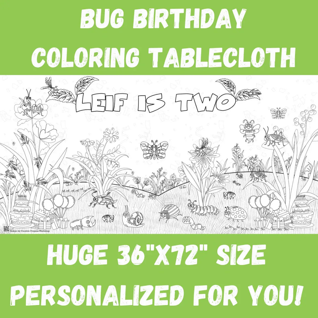 Bugs Coloring Tablecloth - BIG FRENCHIES