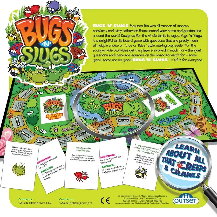 Bugs 'N' Slugs - The Educational Insects Board Game - Outset - BIG FRENCHIES