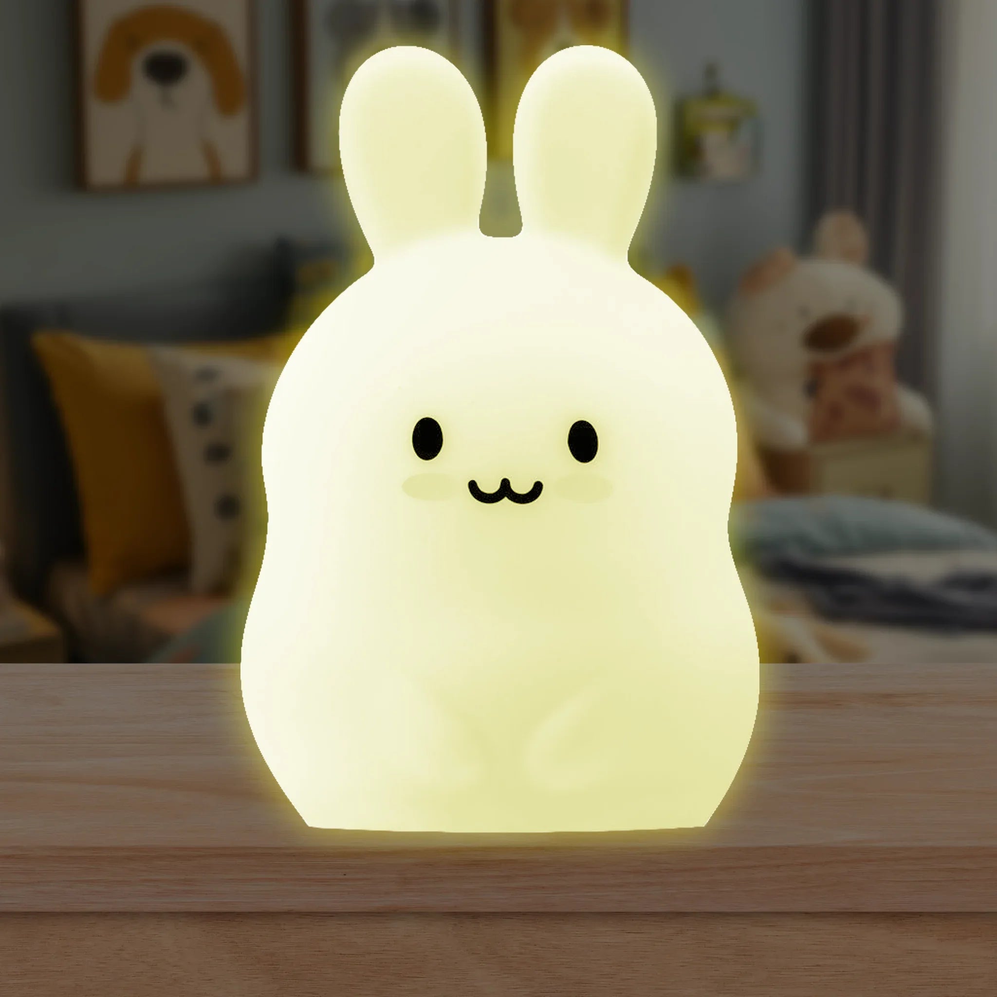 LumiPets® Basil the Bunny- Children's Touch Night Light Junior - BIG FRENCHIES