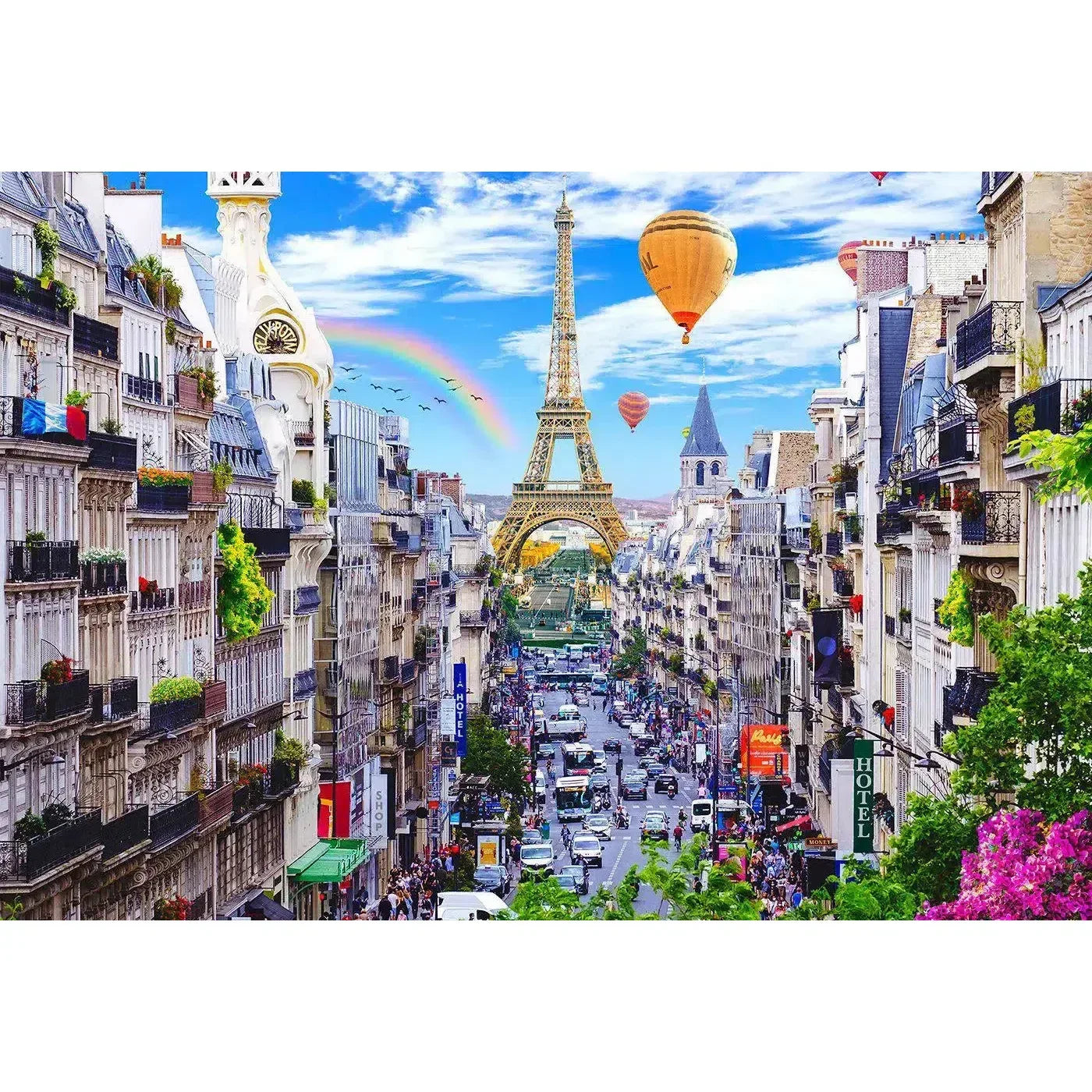 Bustling Paris 150 Piece Wood Jigsaw Puzzle Wooden City - BIG FRENCHIES