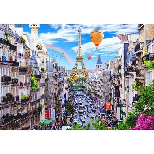 Bustling Paris 150 Piece Wood Jigsaw Puzzle Wooden City - BIG FRENCHIES
