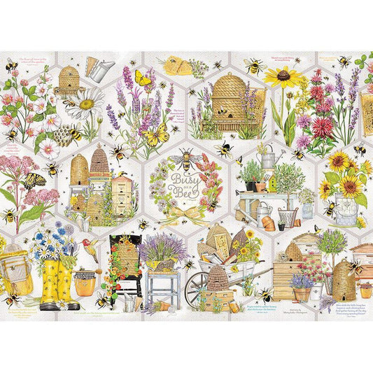 Busy as a Bee 500 Piece Jigsaw Puzzle Cobble Hill - BIG FRENCHIES