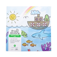 Avi's Adventures Watercolor Paint Book + Water Pen (ages 3+)