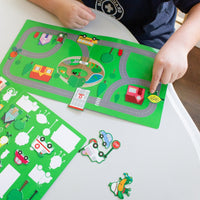 Avi's Adventures In The City Reusable Sticker Book + Marker Set (ages 3+)