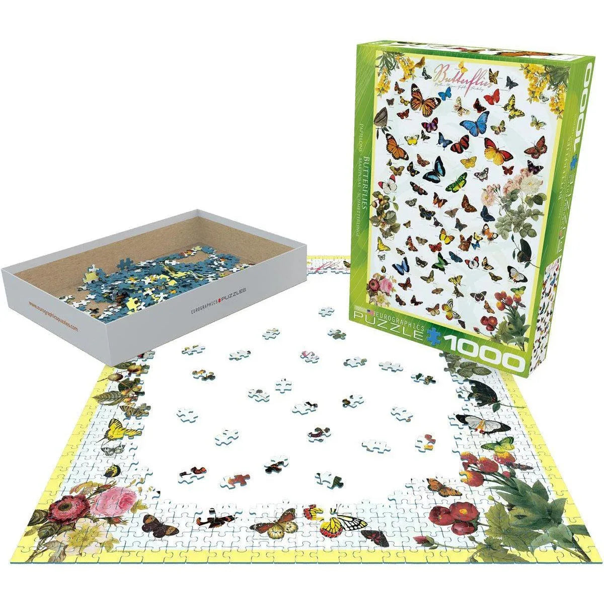 Butterflies 1000 Piece Jigsaw Puzzle Eurographics - BIG FRENCHIES
