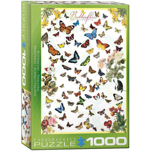 Butterflies 1000 Piece Jigsaw Puzzle Eurographics - BIG FRENCHIES