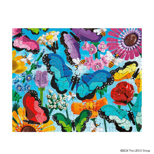 Butterflies & Blooms LEGO 1000 Piece Jigsaw Puzzle Chronicle