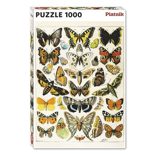 Butterflies & Moths by Millot 1000 Piece Jigsaw Puzzle Piatnik - BIG FRENCHIES