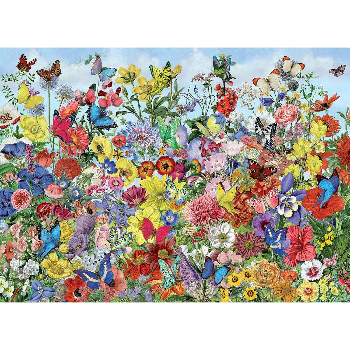Butterfly Garden 1000 Piece Jigsaw Puzzle Cobble Hill - BIG FRENCHIES