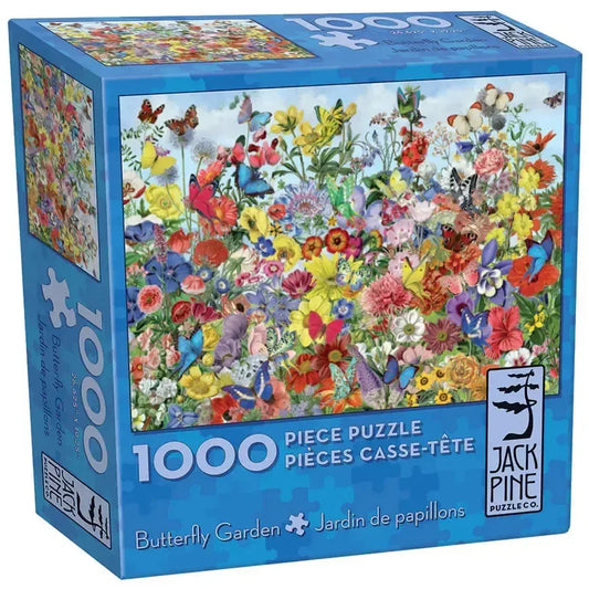 Butterfly Garden 1000 Piece Jigsaw Puzzle Jack Pine - BIG FRENCHIES