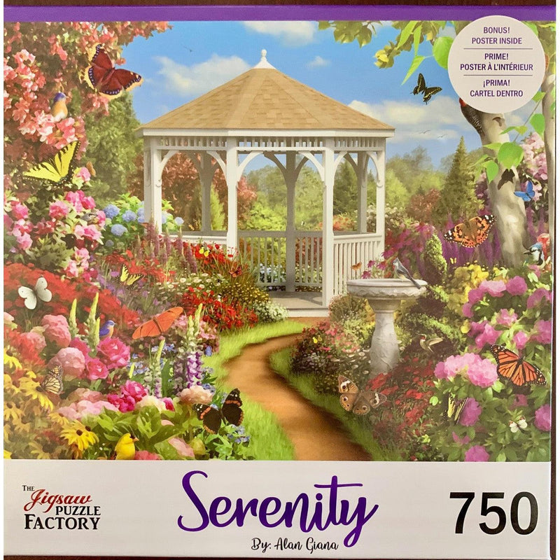 Butterfly Garden Serenity 750 Piece Jigsaw Puzzle Leap Year - BIG FRENCHIES