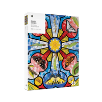 Butterfly Rose Window 1000 Piece Jigsaw Puzzle Pomegranate - BIG FRENCHIES