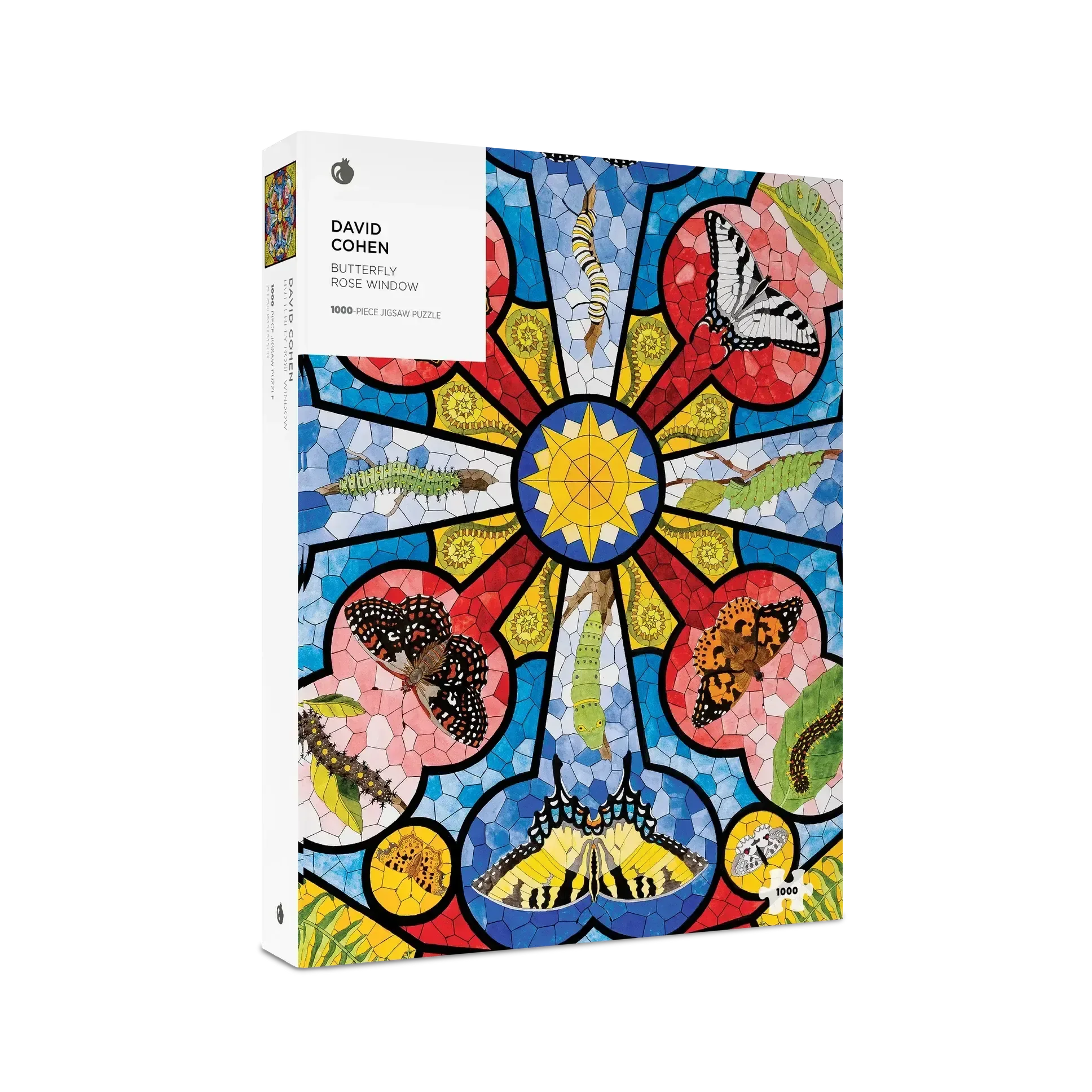 Butterfly Rose Window 1000 Piece Jigsaw Puzzle Pomegranate - BIG FRENCHIES