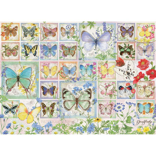 Butterfly Tiles 500 Piece Jigsaw Puzzle Cobble Hill
