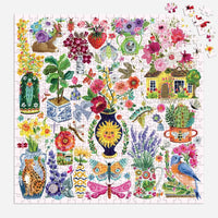 Buzzy Bouquets 500 Piece Jigsaw Puzzle Galison - BIG FRENCHIES