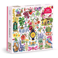 Buzzy Bouquets 500 Piece Jigsaw Puzzle Galison - BIG FRENCHIES