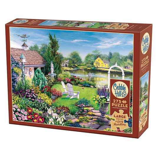 By the Pond 275 Large Piece Jigsaw Puzzle Cobble Hill - BIG FRENCHIES
