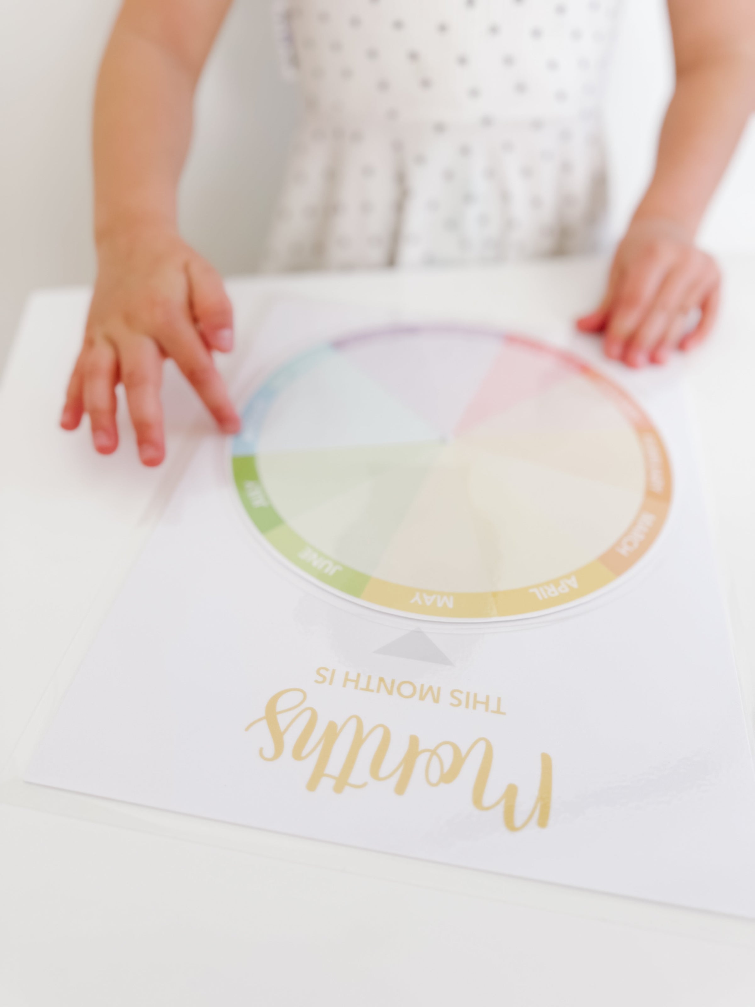 Learning Wheel Spinner Printable Dramatic Play