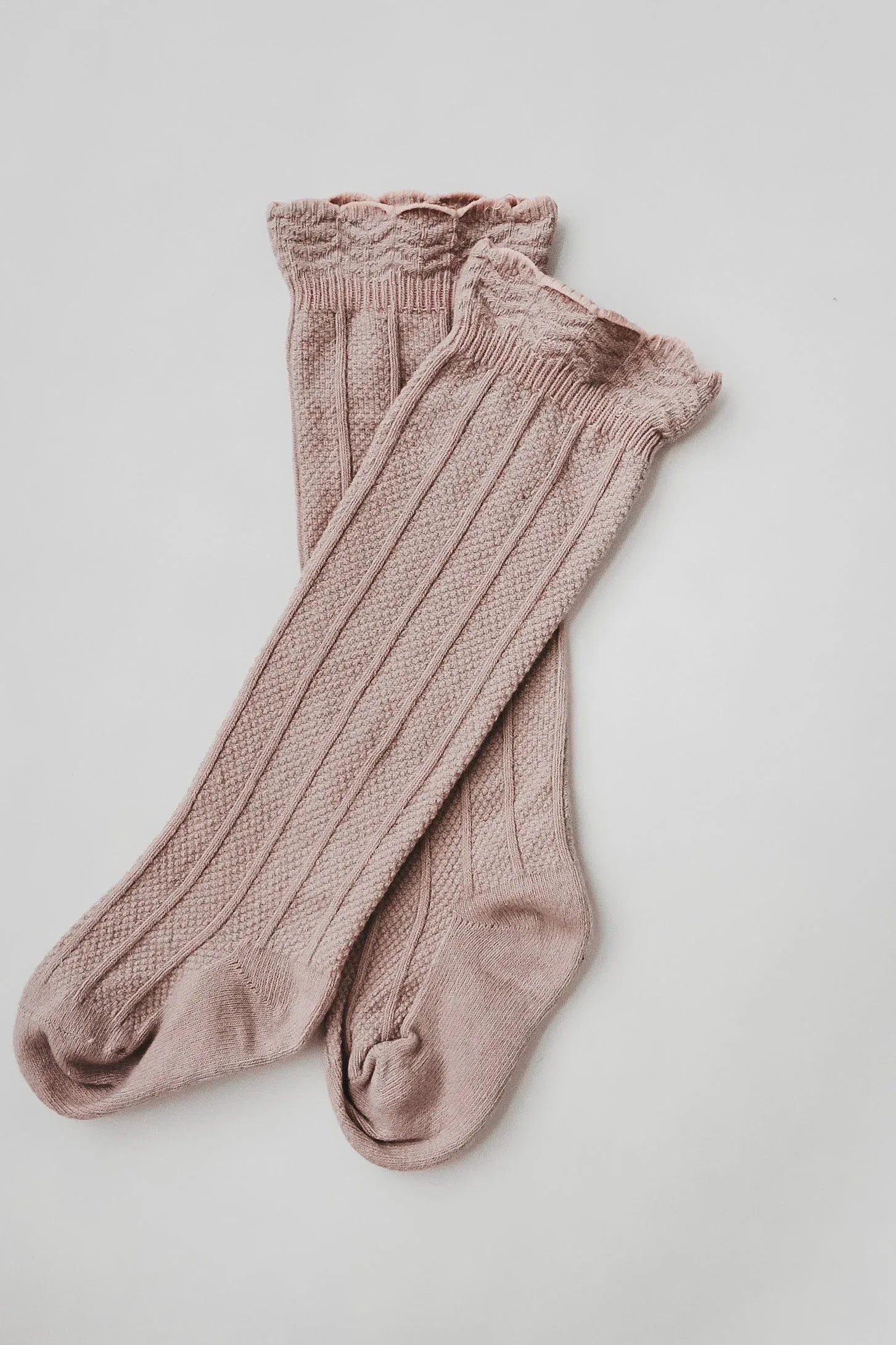 Ruffle Cotton Knee High Socks - BIG FRENCHIES