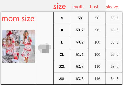 Christmas Pajamas Fall Family Set - # BOAA13710002