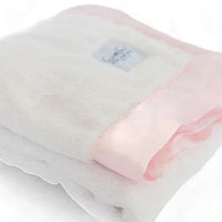 Luxury Satin Border Blanket - Pink - BIG FRENCHIES