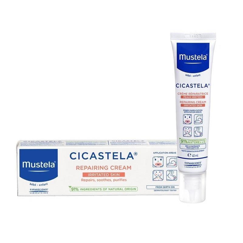 Mustela Cicastela Moisturizing Cream - Soothing Skin Care with Hyaluronic Acid & Panthenol