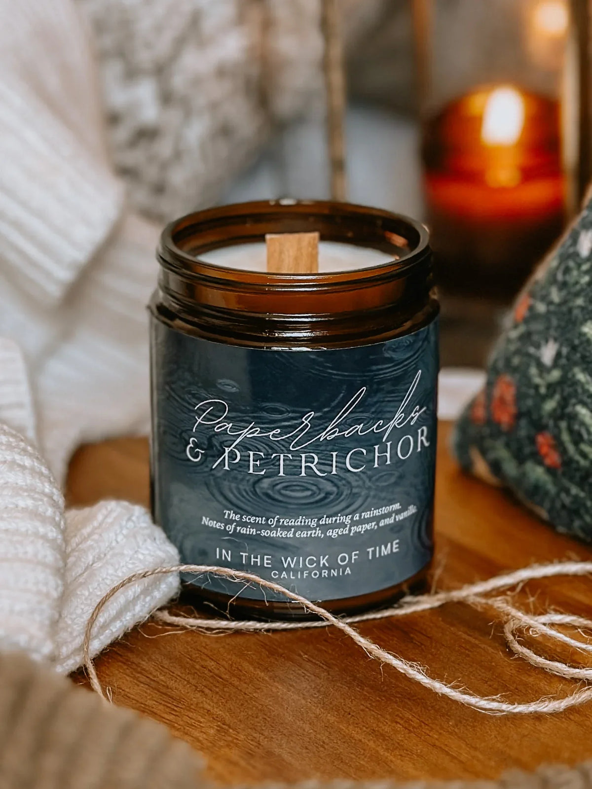 Paperbacks & Petrichor Candle - BIG FRENCHIES