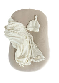 Oat Ribbed Baby Lounger Cover - BIG FRENCHIES