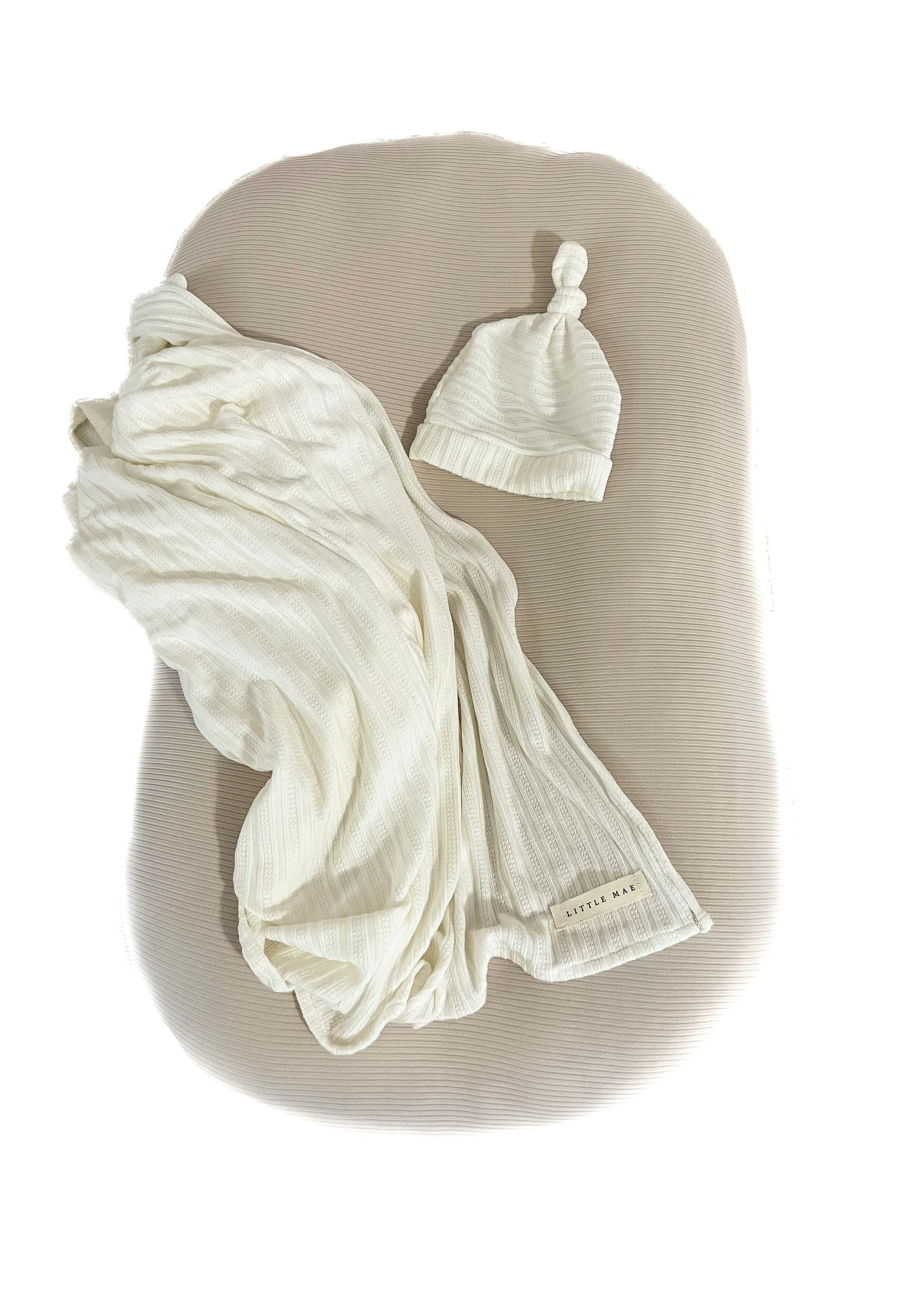 Oat Ribbed Baby Lounger Cover - BIG FRENCHIES