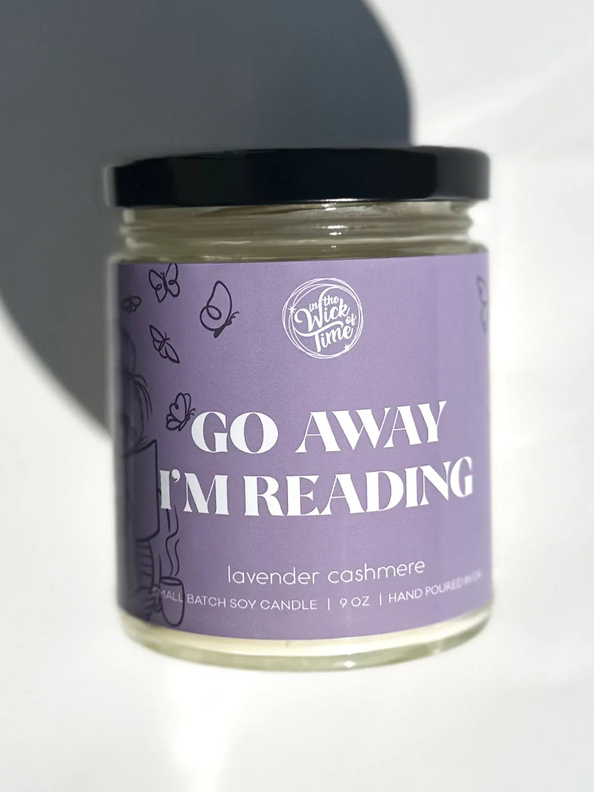 Go Away, I’m Reading Candle 9 OZ - BIG FRENCHIES