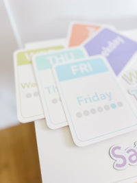 Calendar (Days, Months, Seasons) Flashcards and Magnets