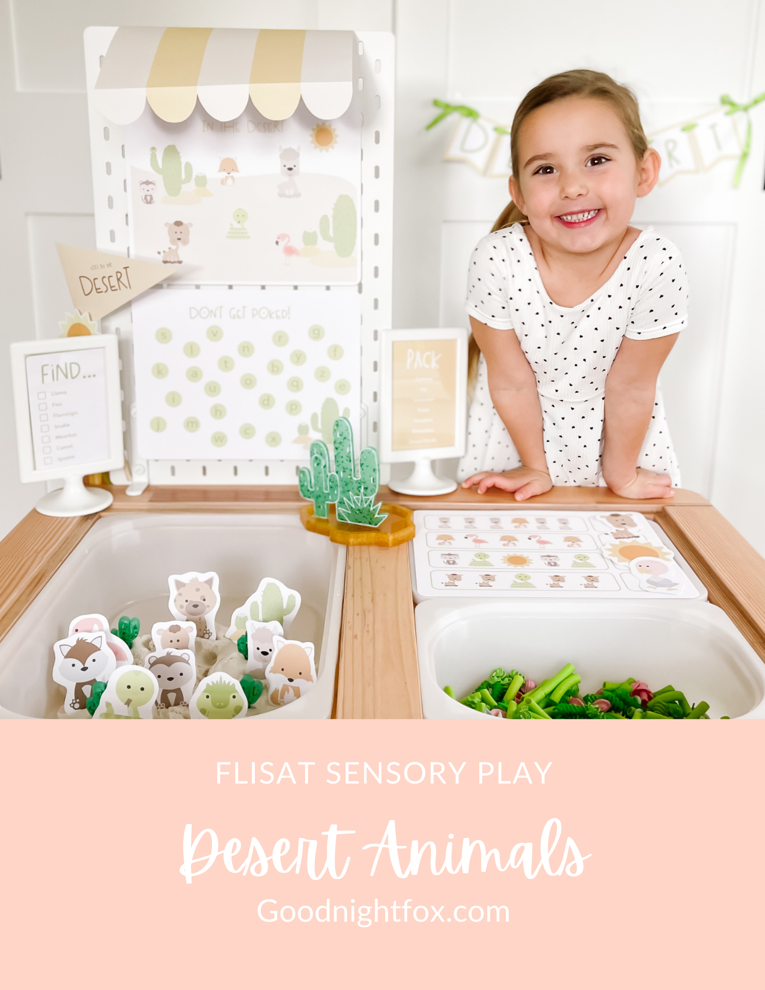 Desert Animals Printable Dramatic Play Kit