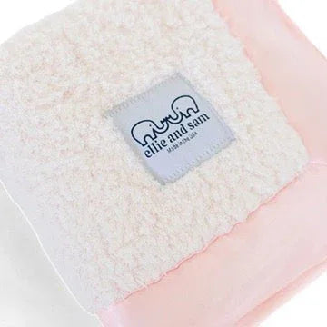 Classic Satin Border Lovey - Pink - BIG FRENCHIES