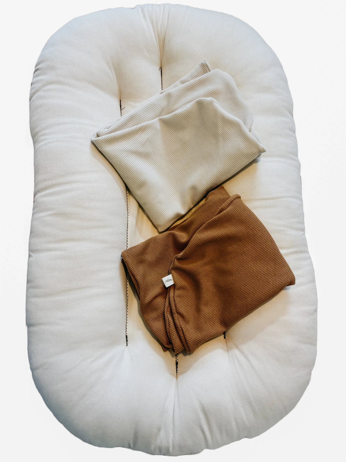Caramel Waffle Baby Lounger Cover - BIG FRENCHIES