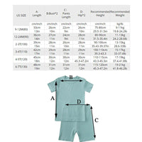 2023 Bamboo Fiber Toddler Kids Pajamas Set - # BOAA11710008