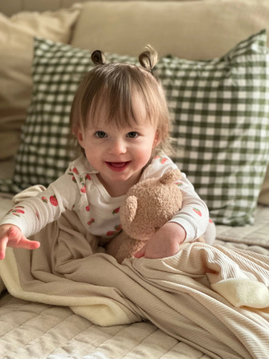 Oat Ribbed Toddler Blanket - BIG FRENCHIES
