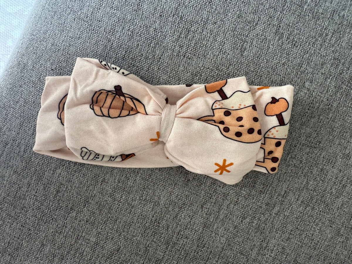 Pumpkin Spice (Bow Headband) - BIG FRENCHIES