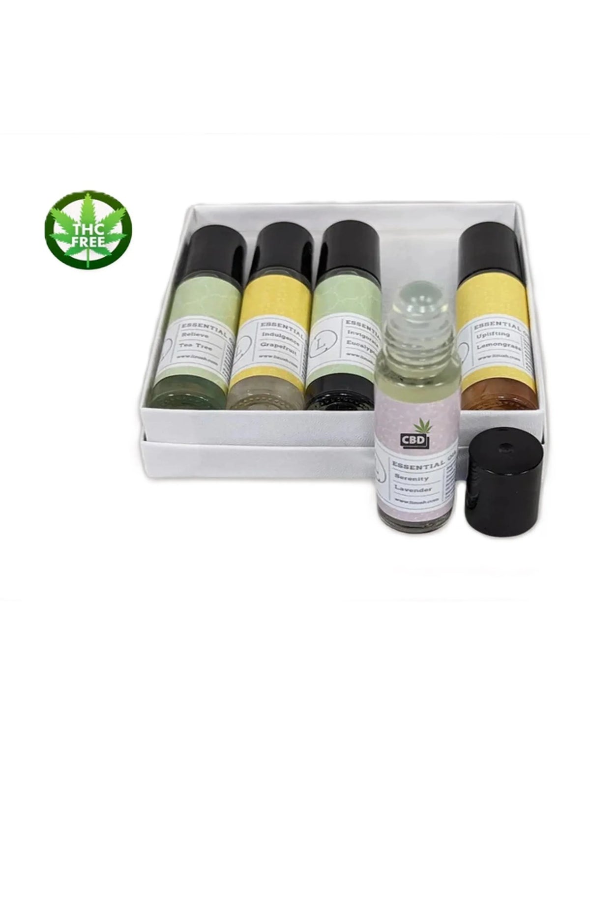 CBD Essential Oils Roll-On set with Crystals and CBD (THC free) - BIG FRENCHIES