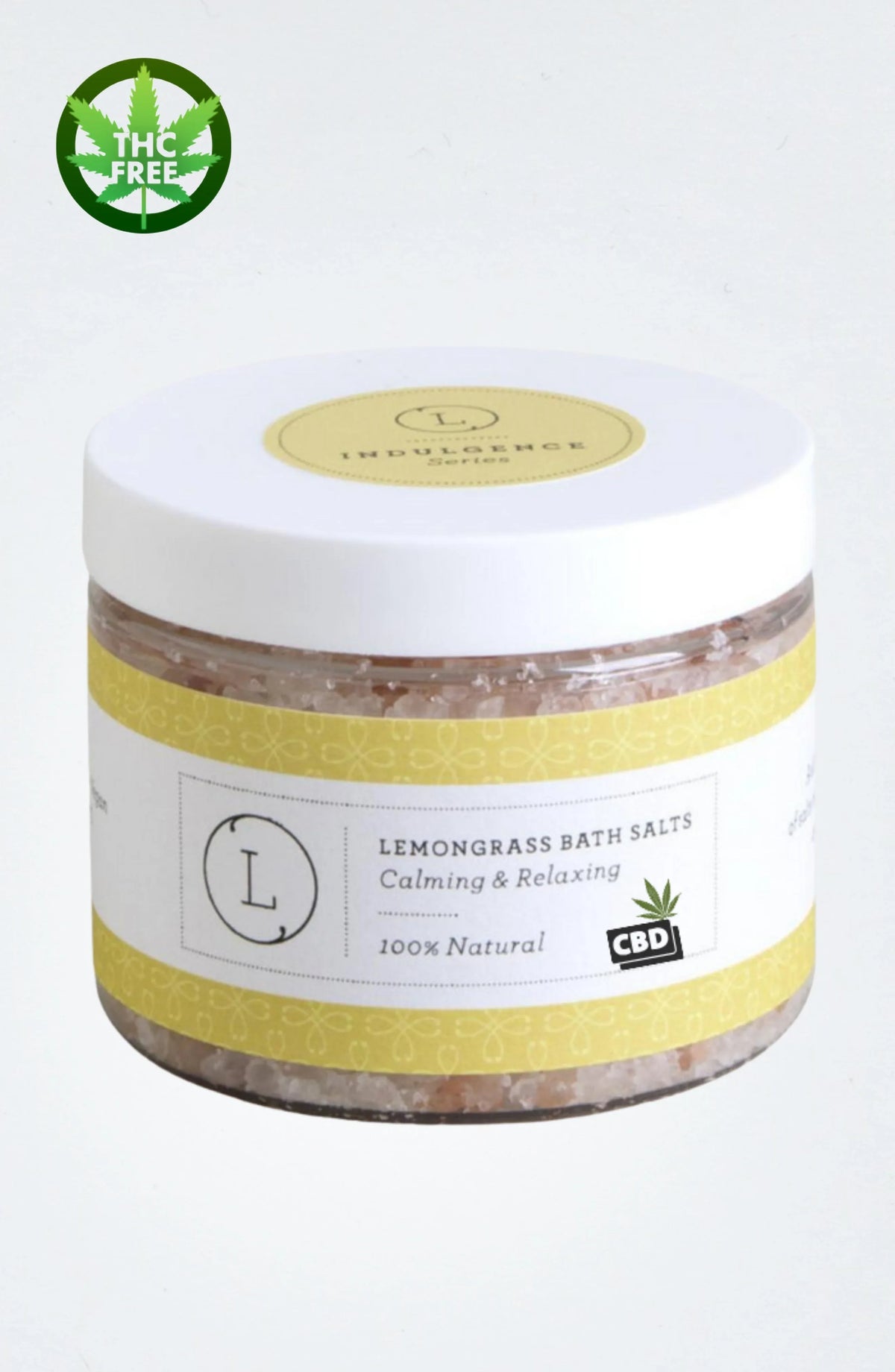 CBD Grapefruit Natural Bath Salt Soak with CBD. Made with Dead sea, Epsom and Himalayan salts (THC free) - BIG FRENCHIES