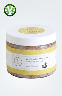 CBD Grapefruit Natural Bath Salt Soak with CBD. Made with Dead sea, Epsom and Himalayan salts (THC free) - BIG FRENCHIES