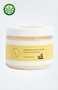 CBD Grapefruit Body Salt Scrub with CBD - Moisturizing and fresh (THC free) - BIG FRENCHIES