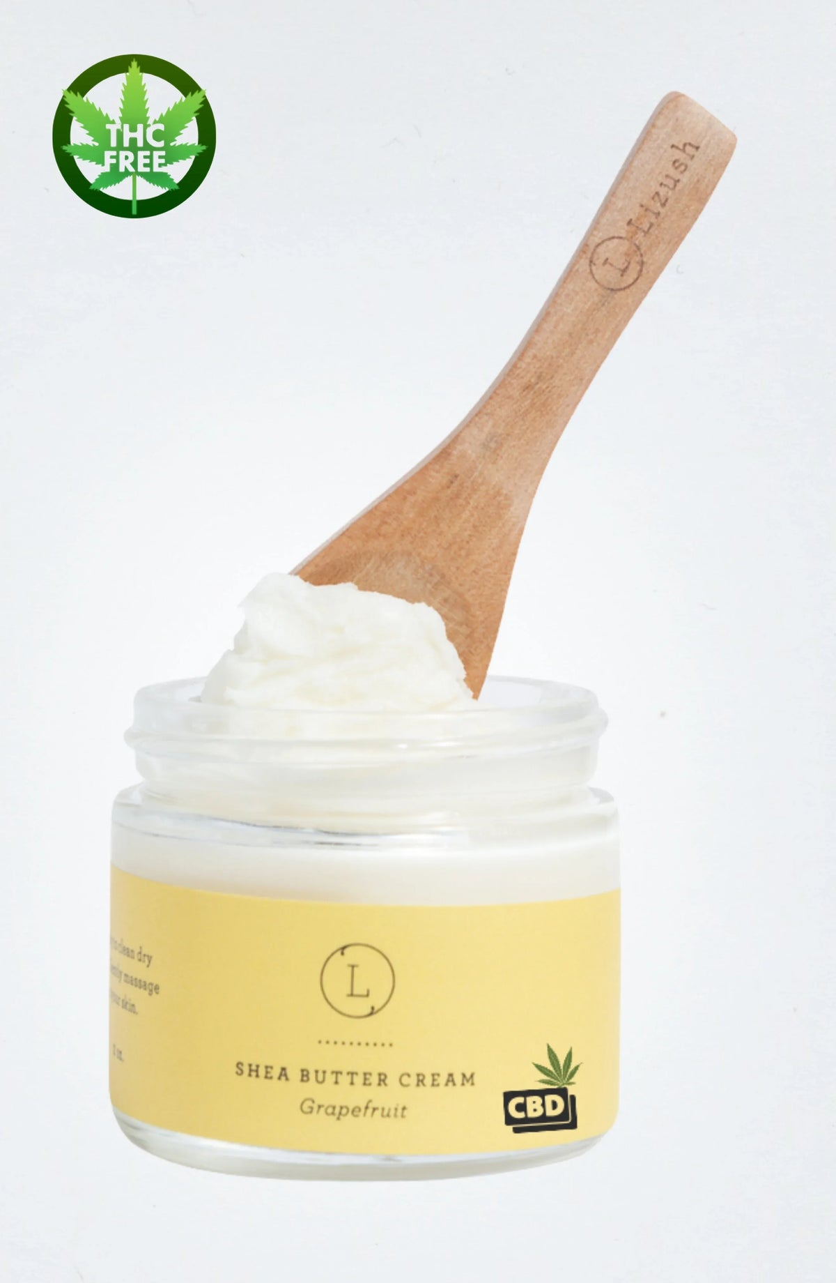 CBD Grapefruit Shea Butter Body Cream with CBD, Shea Body Lotion (THC free) - BIG FRENCHIES