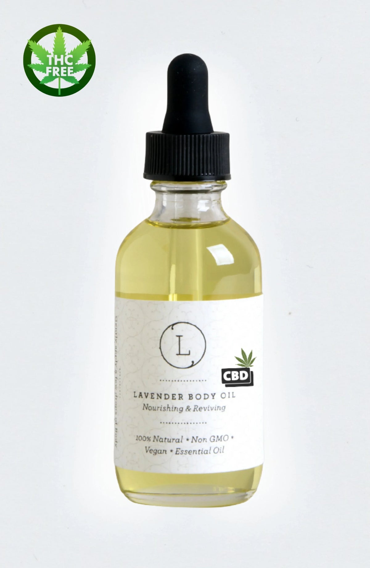 CBD Lavender Body Oil with CBD, Natural Moisturizing Body Oil (THC free) - BIG FRENCHIES