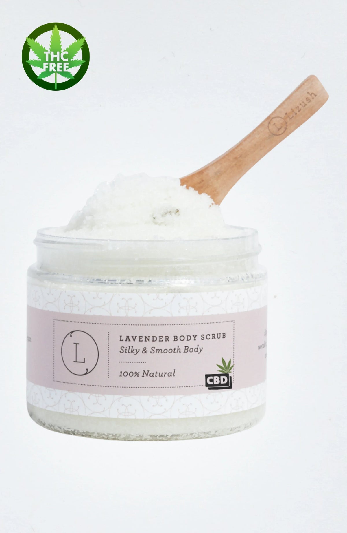 CBD Lavender Body Scrub with CBD, Natural Body Salt Scrub (THC free) - BIG FRENCHIES