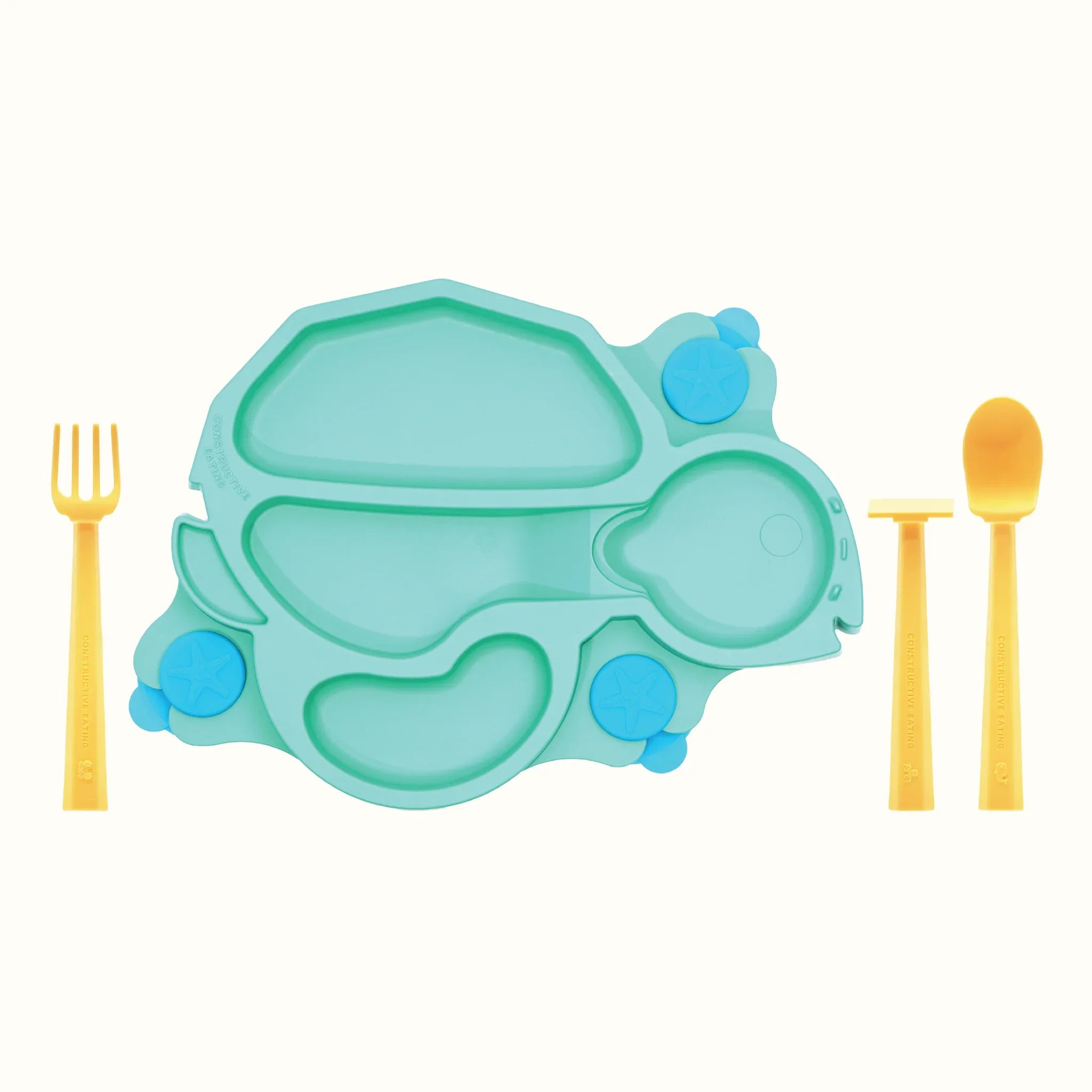 Turtle Training Plate and Utensils - BIG FRENCHIES
