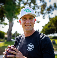 Philly Philly Dad Performance Hat - White w/ Kelly Green Letters