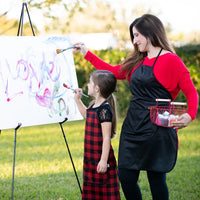 Solid Black Minimalist Apron - fits sizes youth small through adult 2XL - BIG FRENCHIES